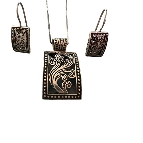 Silpada 925 Sterling Silver Pendant & Earring & Necklace - Picture 1 of 14